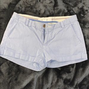 H&M blue and white striped shorts